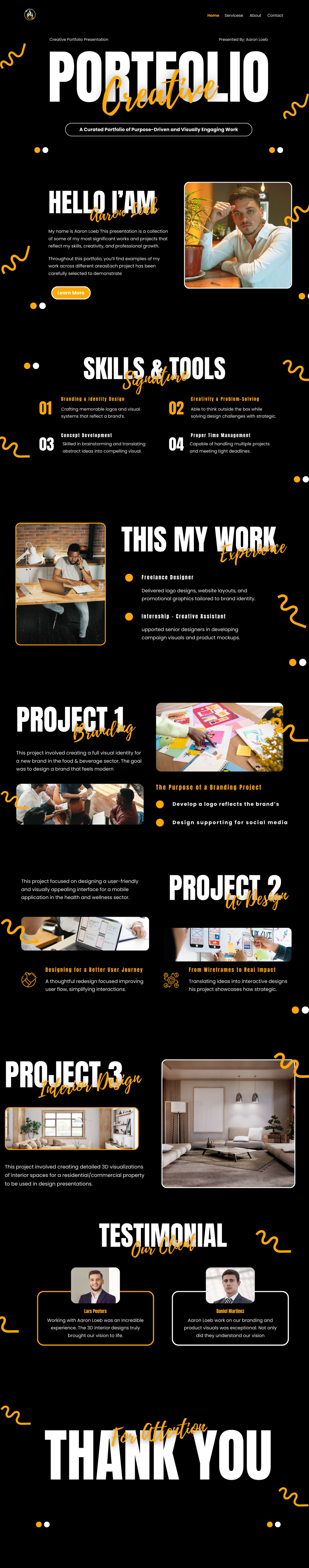 profolio web screenshot Image